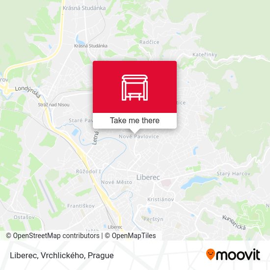 Карта Liberec, Vrchlického