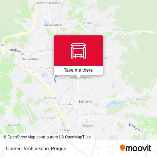 Карта Liberec, Vrchlického