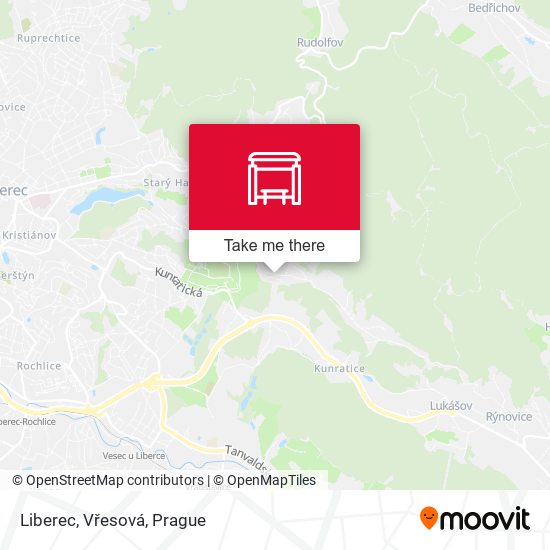 Liberec, Vřesová map