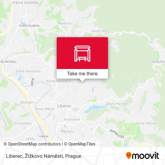 Liberec, Žižkovo Náměstí map
