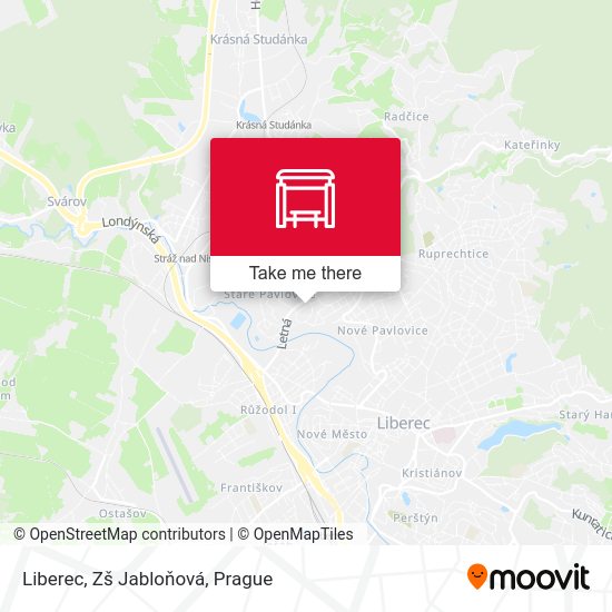 Liberec, Zš Jabloňová map