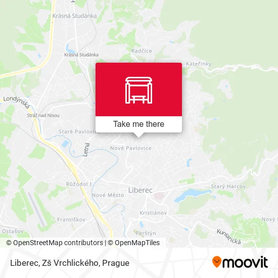 Карта Liberec, Zš Vrchlického