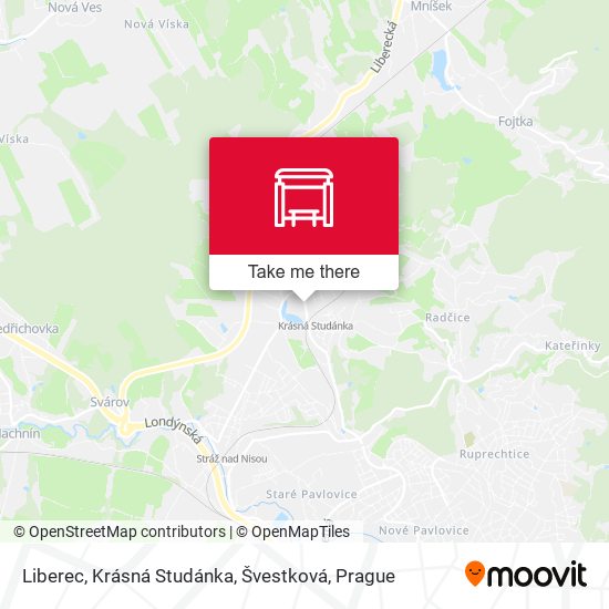 Liberec, Krásná Studánka, Švestková map