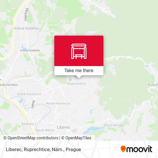 Liberec, Ruprechtice, Nám. map
