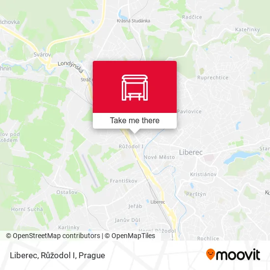 Карта Liberec, Růžodol I