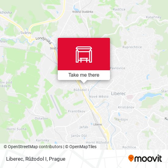 Карта Liberec, Růžodol I