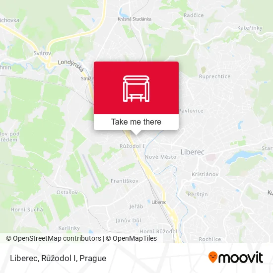 Карта Liberec, Růžodol I