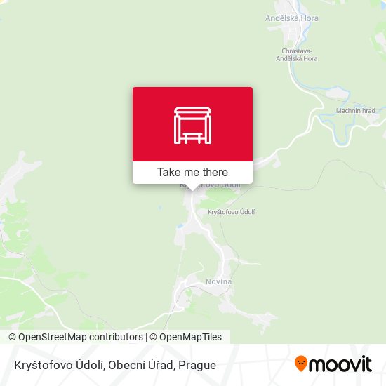 Kryštofovo Údolí, Obecní Úřad map