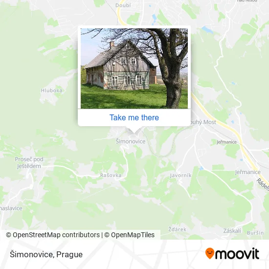 Карта Šimonovice