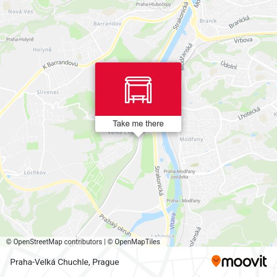 Карта Praha-Velká Chuchle