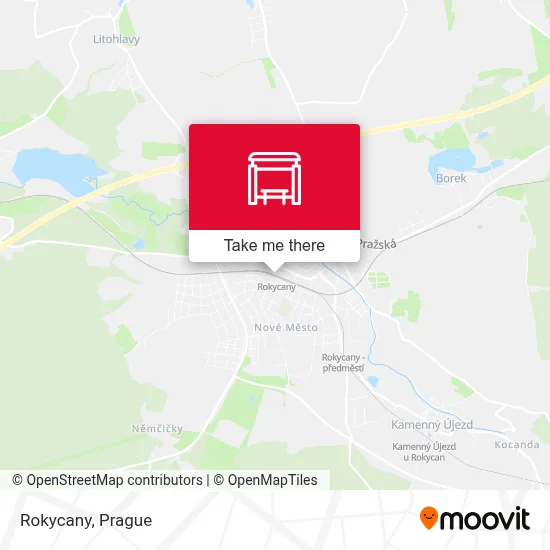 Rokycany map