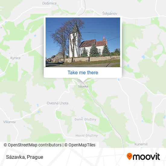 Sázavka map