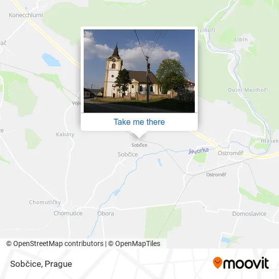 Карта Sobčice