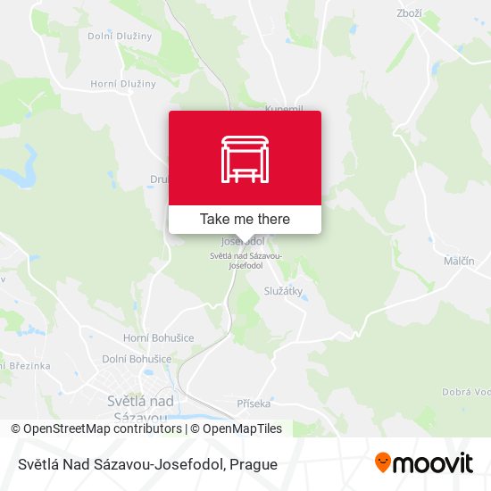 Světlá Nad Sázavou-Josefodol map