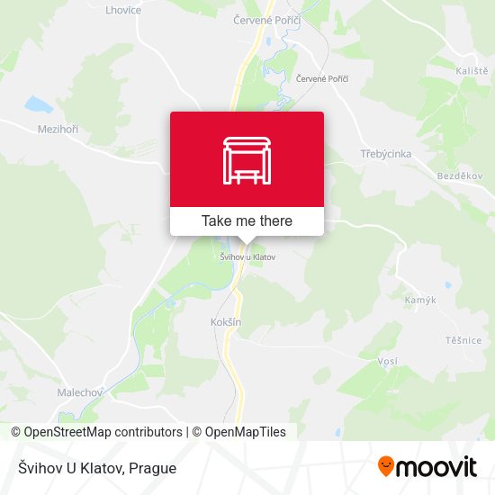 Карта Švihov U Klatov