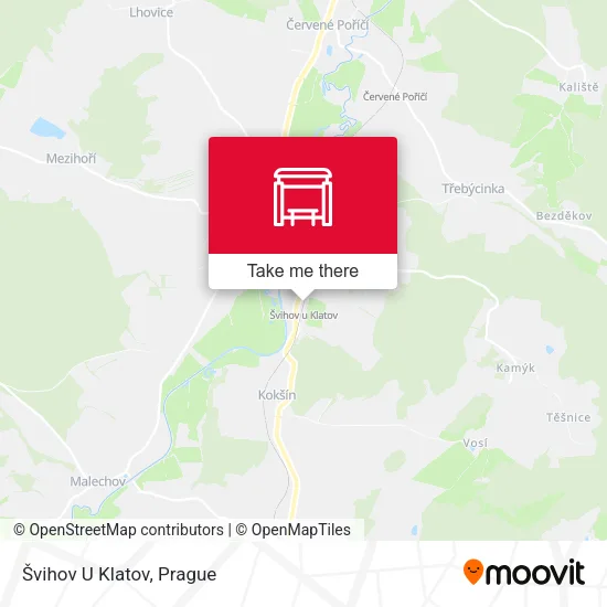 Карта Švihov U Klatov
