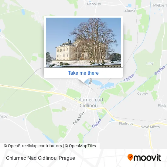 Карта Chlumec Nad Cidlinou