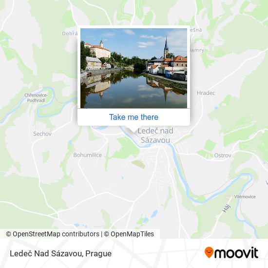 Ledeč Nad Sázavou map