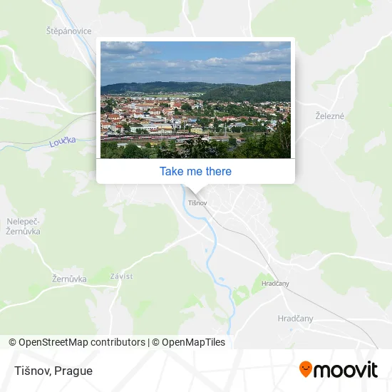 Карта Tišnov