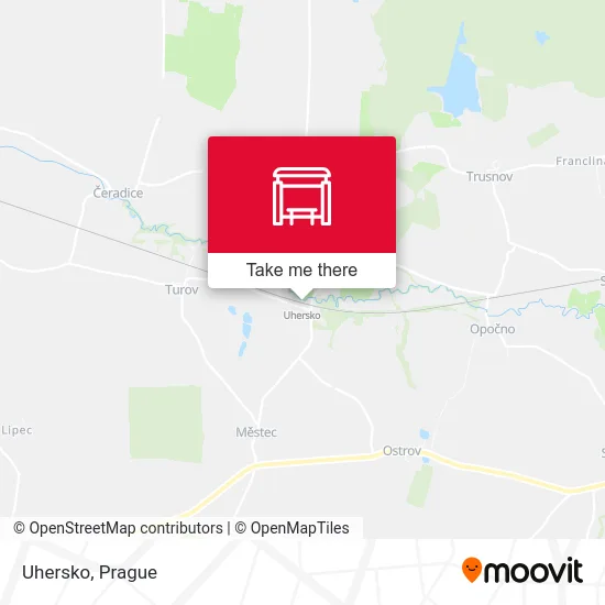Карта Uhersko