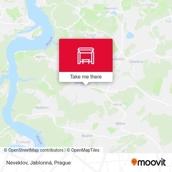 Карта Neveklov, Jablonná