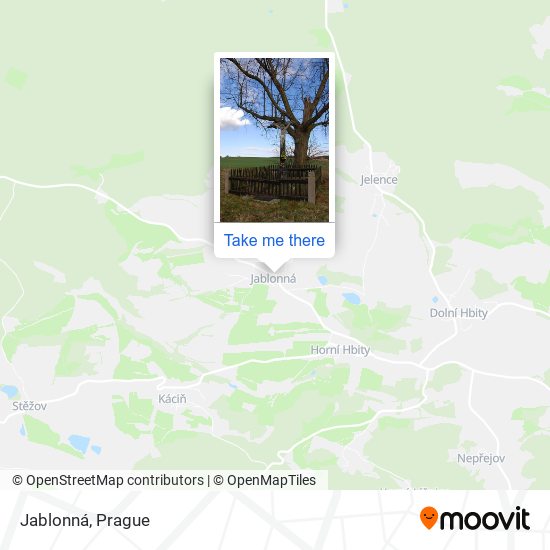 Карта Jablonná