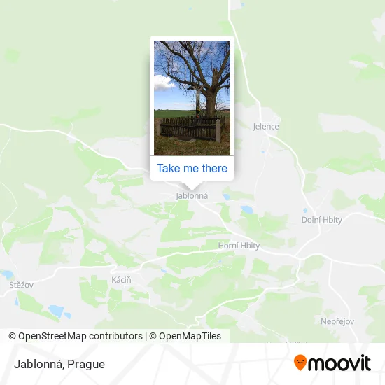 Карта Jablonná