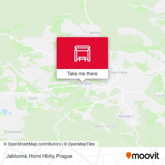 Jablonná, Horní Hbity map