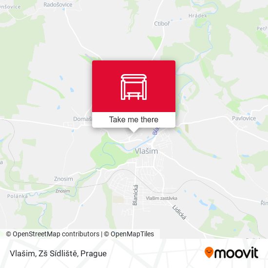 Vlašim, Zš Sídliště map