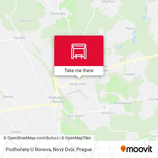 Podhořany U Ronova, Nový Dvůr map