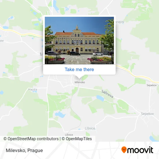 Карта Milevsko