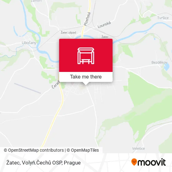 Карта Žatec, Volyň.Čechů OSP