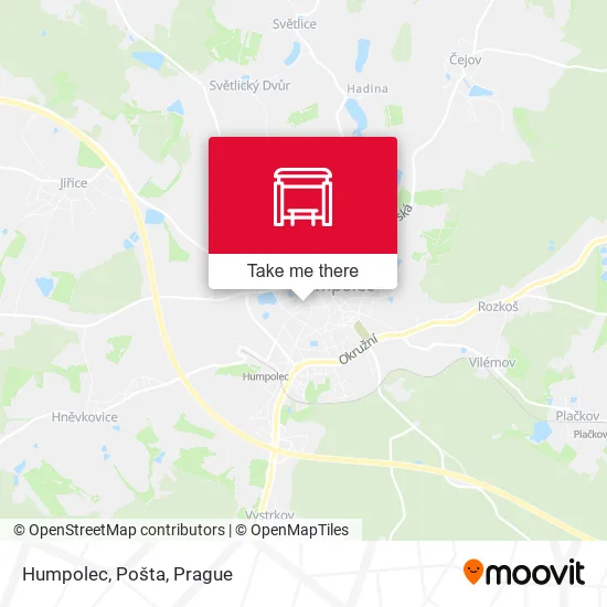 Карта Humpolec, Pošta