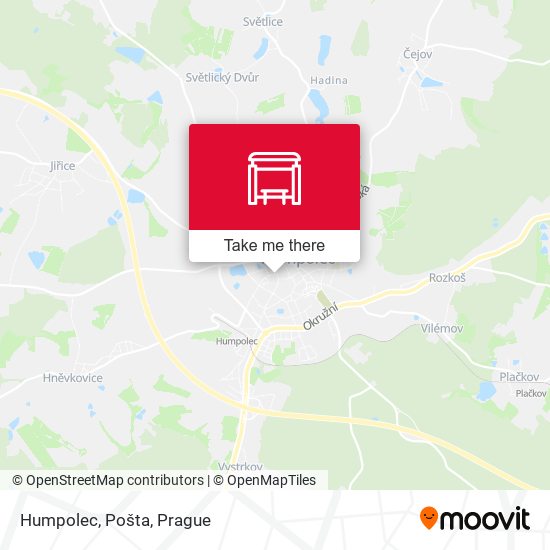 Карта Humpolec, Pošta