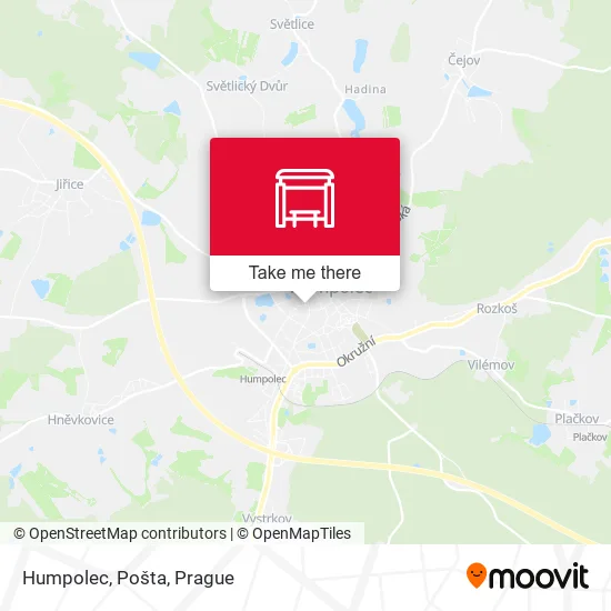 Карта Humpolec, Pošta
