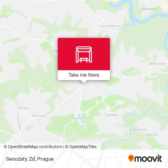 Карта Senožaty, Zd