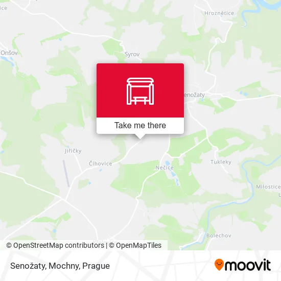 Карта Senožaty, Mochny
