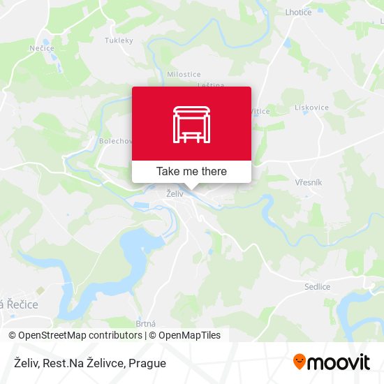 Želiv, Rest.Na Želivce map