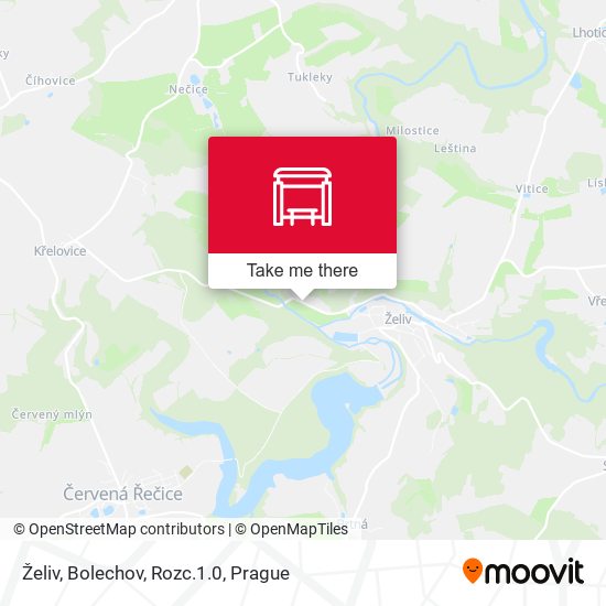 Želiv, Bolechov, Rozc.1.0 map