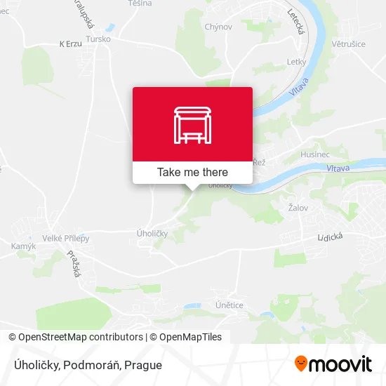 Карта Úholičky, Podmoráň