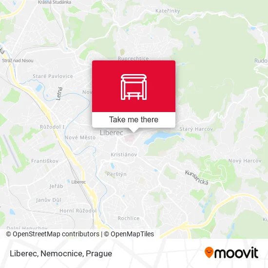 Карта Liberec, Nemocnice