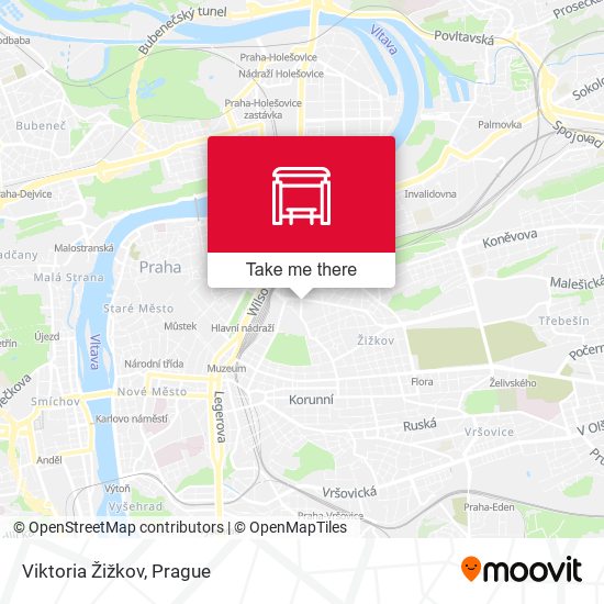 Viktoria Žižkov map