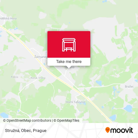 Карта Stružná, Obec