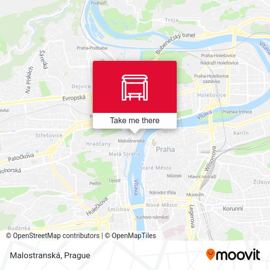 Карта Malostranská