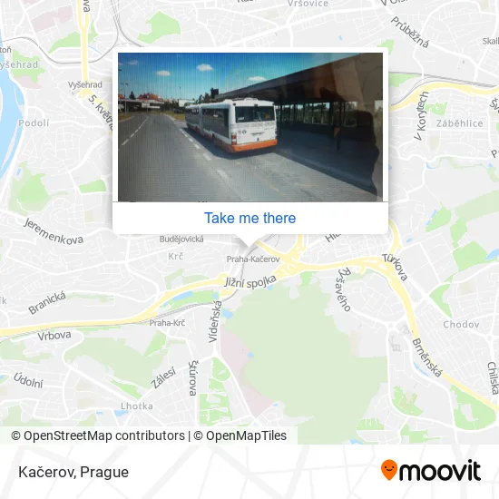 Карта Kačerov