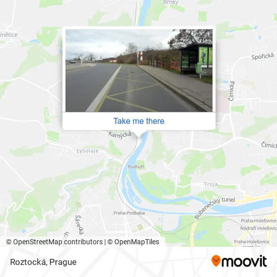 Карта Roztocká