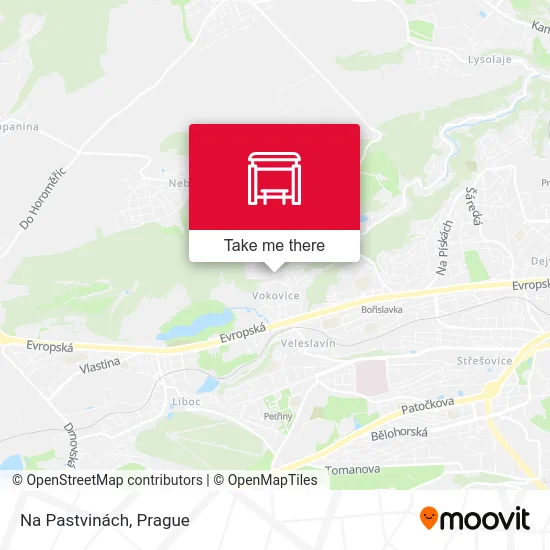 Карта Na Pastvinách