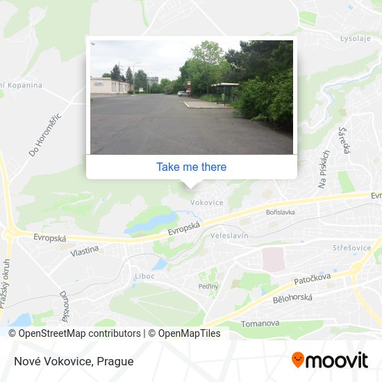 Карта Nové Vokovice