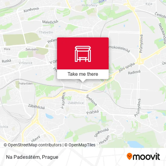 Карта Na Padesátém
