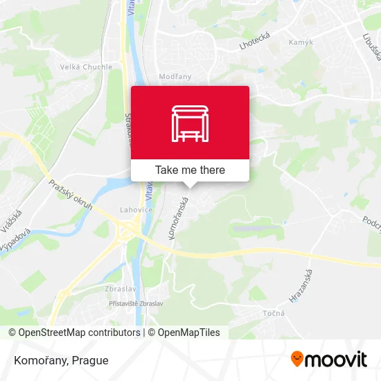 Карта Komořany